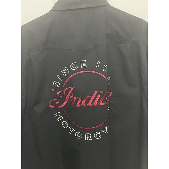 Indian Motorcycle Button Up Short Sleeve Shirt Sz 2XL- Preowned - Picture 4 of 4